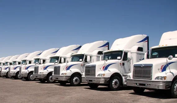 fleet of trucks