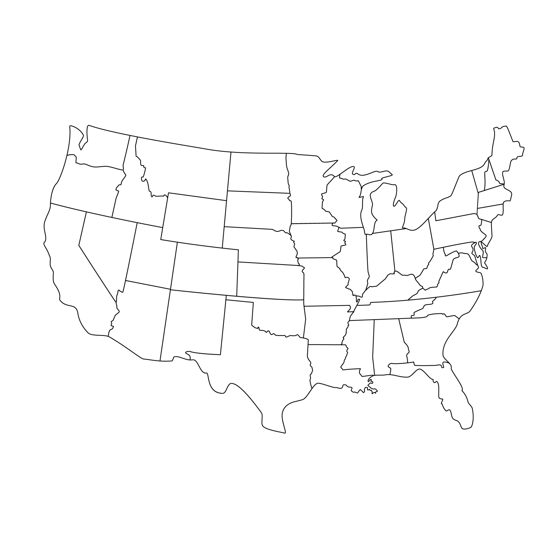 map of the US