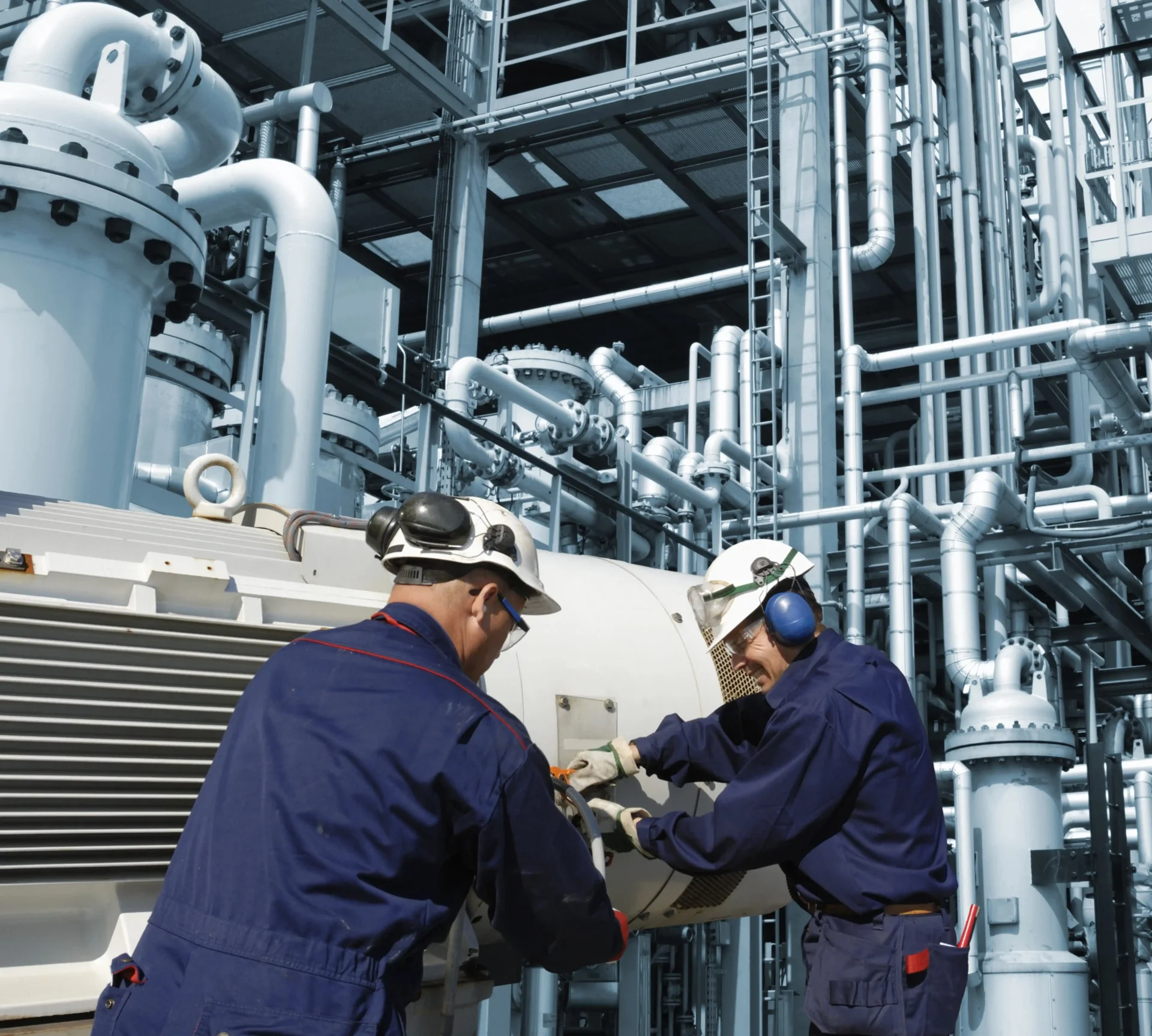 working at a refinery